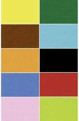 Produktbild von Fotokarton 300g/qm 50x70cm VE=100 Bogen 10 Farben sortiert