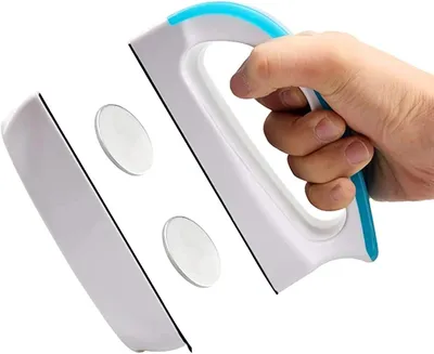 Imagen del producto de Limpiador magnético para acuarios, de 10,5 x 4,8 x 7,5 cm, para acuarios con un grosor de vidrio de hasta 6 mm