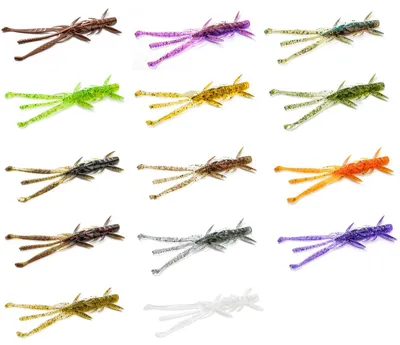 Produktbild von Fishup 3.6' 9,1cm Shrimp - 7 Gummikrebse, Fishup Farben:Orange Pumpkin/Black