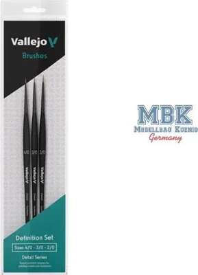 Productafbeelding van Vallejo B02990, Set penselen, Contourpensel, Synthetisch