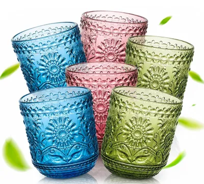 Productafbeelding van Omgoods - Set van 6 Kleurige Cocktailglazen 360 ml