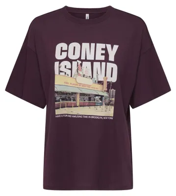 Produktbild von Only ONLMILA S/S PRINT BOX JRS Grape Wine L