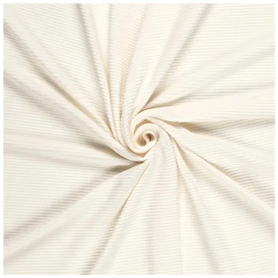 Velour Nicky gerippt uni ab 50 x 155cm OEKO-Tex Ripp-Stoff Cordjersey creme