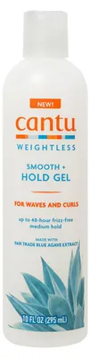 Image de Cantu, Weightless Smooth Hold, Agave, gel coiffant, anti-frisottis, tenue moyenne, 295 ml
