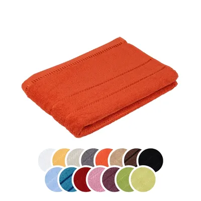 Produktbild von liebling Duschtuch, 100% Baumwolle, Serie Potsdam, 70 x 140 cm, 60 Grad waschbar, trocknergeeignet, Farbe: orange