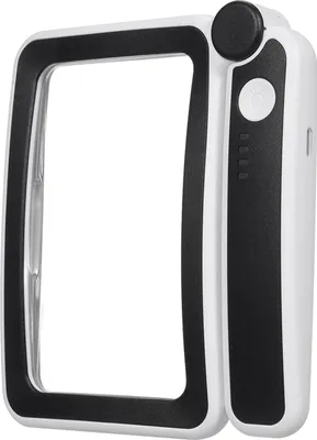 Image de Naroote Verre d'agrandissement avec verre light illuminé 4x avec 10 LED -LED Verre d'agrandissement pour la lecture pour une meilleure expérience de lecture (Noir & Blanc)