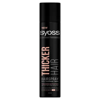 Obrázok produktu pre Syoss Lak na Vlasy Extra Silný 300 ml pre Efekt Hrubejších Vlasov