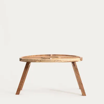 Obrázek produktu pro HOMLA MOOKA Kulatý stolek z akácie, 37 x 20 cm