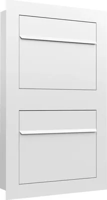 Produktbild von Briefkasten Edelstahl Postkasten Wandbriefkasten Mailbox 47x15x74,5 cm; Weiss
