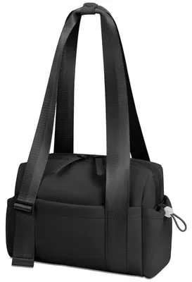 Immagine prodotto di Borsa sportiva con compartimento separato per asciutto e bagnato - Piccola borsa sportiva - Borsa da weekend da donna - Organizer per borse - Spazio di stoccaggio impermeabile - Dimensioni: 30,5 x 17,8 x 11,4 cm - Borsa da palestra