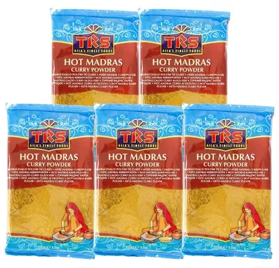 Produktbild von TRS Madras Curry Pulver hot 5x100g