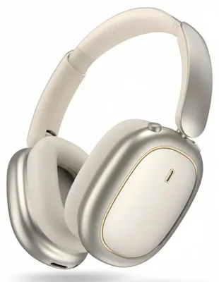 Imagen del producto de ND905-ANC: Auriculares inalámbricos Bluetooth con cancelación activa de ruido, batería de 40 horas. Potentes auriculares con micrófono para llamadas. Color: Champagne