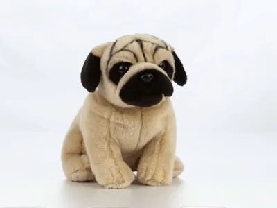 Produktbild von Living Nature Kuscheltier Mops Plüschhund 20cm Spielzeug