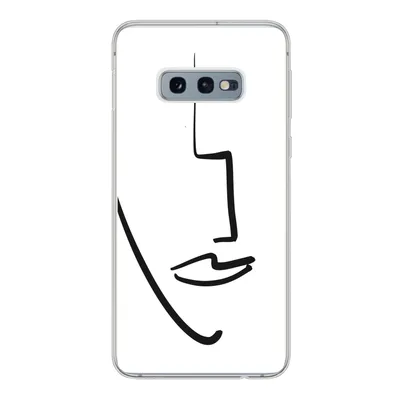 Produktbild von MuchoWow® Handyhülle Schutzhülle Hülle für Samsung Galaxy S10e Gesicht - Frau - Minimalismus Silikon Softcase Handy Hülle - Handy