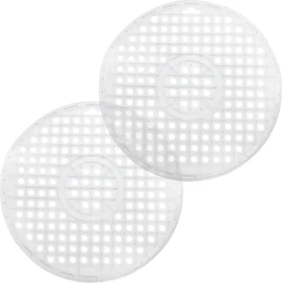 Produktbild von com-four® 2x Spülbeckeneinlage - Runde Spülbeckenmatte - Einlage für Spülbecken schützt die Oberfläche der Spüle und das Geschirr