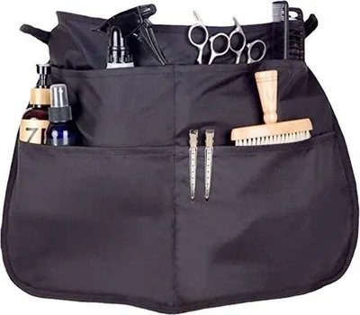 Produktbild von INF Friseur-Werkzeugschürze mit Mehreren Taschen - Oxford-Gewebe, Schwarz