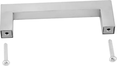 Obrázok produktu pre 12mm 304 strieborná rukoväť z nehrdzavejúcej ocele Jednoduchý štýl príslušenstva nábytkových dverí (128 mm)