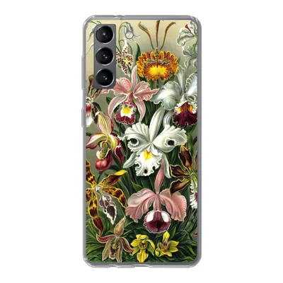 Produktbild von MuchoWow® Handyhülle Schutzhülle Hülle für Samsung Galaxy S21 Orchidee - Haeckel - Kunst Silikon Softcase Handy Hülle - Softcase