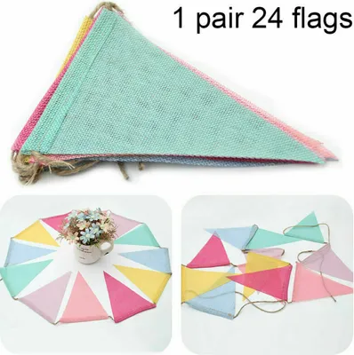 Produktbild von 2 ks 4M Barevné Pennant řetěz Pennant Banner Pennant Girland Venkovní Outdoor Decor