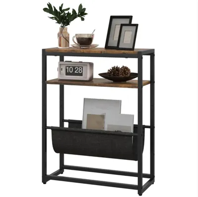 Produktbild von Beistelltisch, Kaffeetisch, Couchtisch mit 3-stufiger Ablage 43 x 18 x 56 cm