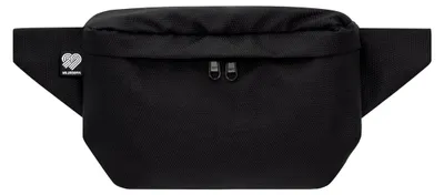 Produktbild von Bauchtasche aus Meeresplastik, Schwarz, Eckig, Vegan, Handgefertigt in Berlin für Damen, Herren, Uni. Hipbag, Crossbody Bag, Schultertasche, Hüfttasche