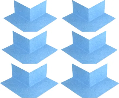 Produktbild von Isolbau Außenecke P3 Blau - 6 Stück - Wasserdichtes Eck-Dichtband für Sanitär, Dusche, Bad, Fliesen, Eckabdichtung Dichtecke Abdichtung für Innen- & Außenbereich