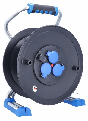 Produktbild von Xperts Metall-Leertrommel Ø320mm Kabeltrommel leer 3x 230 V/16 A USB IP44