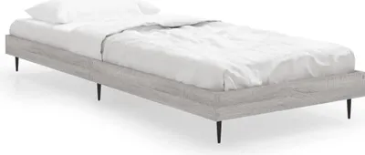 Produktbild von vidaXL Bettgestell Grau Sonoma 75x190 cm Holzwerkstoff