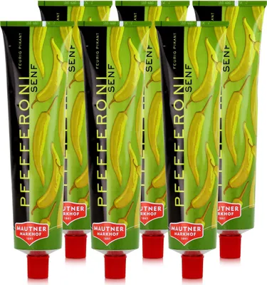 Produktbild von Mautner Pfefferoni Senf 200g - Feurig Pikant (6er Pack)