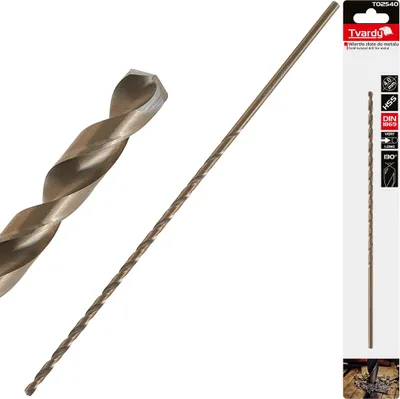 Immagine prodotto di TVARDY Punta da trapano per metallo, extra lunga, 4,0×220 mm, HSS, DIN1869 - T02540