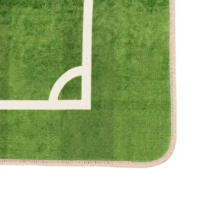Image de vidaXL Tapis pour enfants Vert 160x230 cm Terrain de foot Lavable Antidérapant