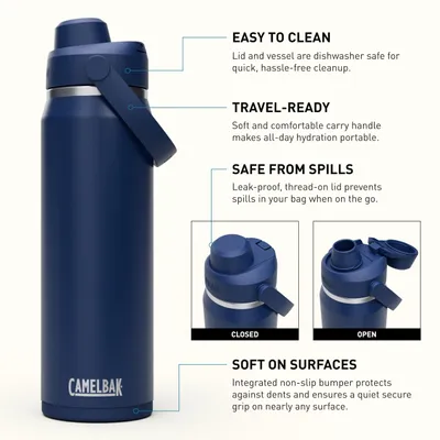 Produktbild von Camelbak THRIVE CHUG VSS 25OZ Sport Trinkflasche Edelstahl vakuumisoliert Navy