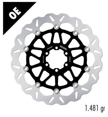 Produktbild von Bremsscheibe Galfer 2x DF952CW WAVE® Complete schwimmend vorne 330x5mm Aprilia