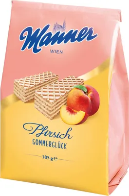 Produktbild von Manner Sommerwaffel Pfirsich 185g