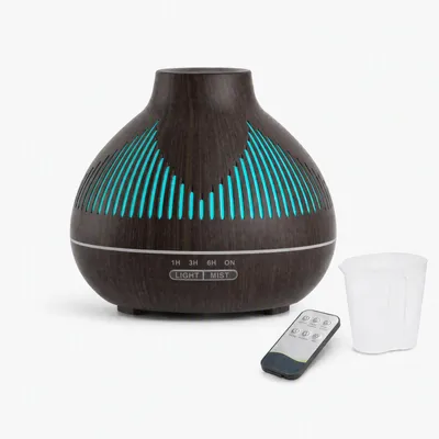 Immagine prodotto di Diffusore di aromi - Ultrasonico - 400 ml - Effetto legno - Con timer