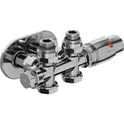 Zdjęcie produktu dla Mexen G00 zestaw termostatyczny chrom DN50 z maskownicą R, Duplex