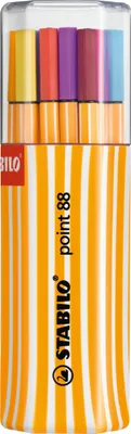 Produktbild von Fineliner - STABILO point 88 - 20er Twin-Pack - mit 20 verschiedenen Farben