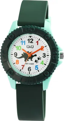 Produktbild von Q&Q Kinderuhr mit Silikonarmband, 10 Bar wasserdicht