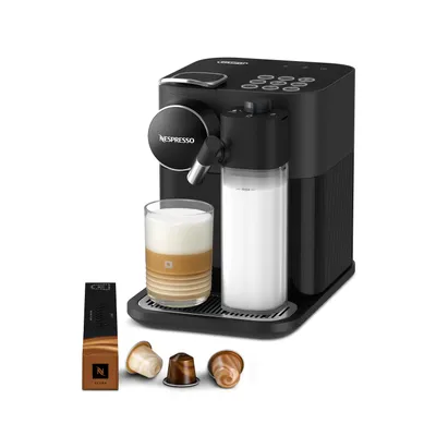 Produktbild von Nespresso De'Longhi Gran Lattissima EN640.B Kaffeekapselmaschine mit automatischem Milchsystem, 19 Bar Druck, 1400 Watt, Schwarz