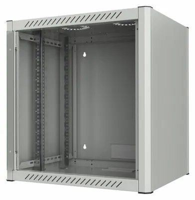 Produktbild von Lanview by Logon - Schrank Netzwerkschrank - 60 x 56 - geeignet für Wandmontage - weiß, RAL 7035 - 12U - 48.3 cm (19")