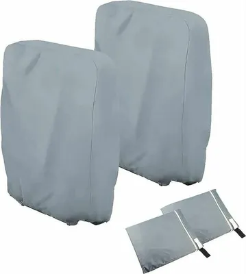 Produktbild von Klappstuhlhülle 2er-Pack, Wasserdicht, Für Gartenstühle Bis 110x71 Cm, UV-Beständig, Winddicht, Für Liegestühle Und Strandstühle