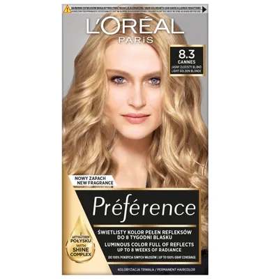 Zdjęcie produktu dla Farba do włosów L'Oreal Paris Recital Preference X 8.3 Cannes