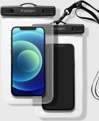 Obrázek produktu pro Spigen A601 Univerzální Vodotěsné Pouzdro 2 Balení Křišťálně Čirá