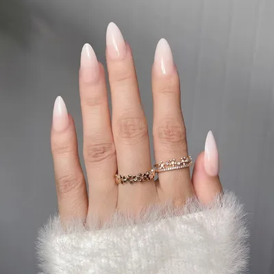 Produktbild von JUSTOTRY 24 Nude Nägel Aufkleben Gradient Mandel Kunstnägel Fingernägel Frauen