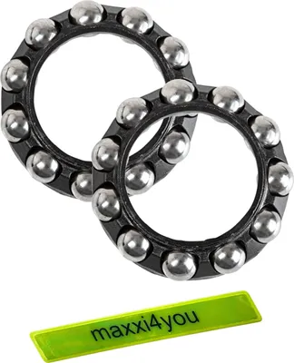 Produktbild von Angebot Set / 2 Stück Shimano Kugelring für M770 / M785 / M8000 / 6800 Naben (3/16") inkl. maxxi4you Reflexband