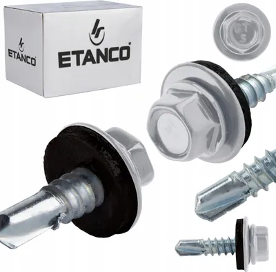 Imagen del producto de Tornillos para chapa GT5 Z14, 5,5 x 19 mm, color RAL 9006