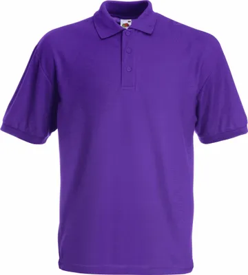 Produktbild von Fruit of the Loom Kinder Polo Shirt, Kurzarm (2 Stück/Packung) BC4359 (14-15 Jahre) (Lila)