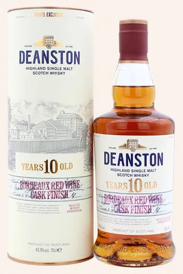 Produktbild von Deanston 10 Jahre - Bordeaux Red Wine Cask Finish - Single Malt Scotch Whisky