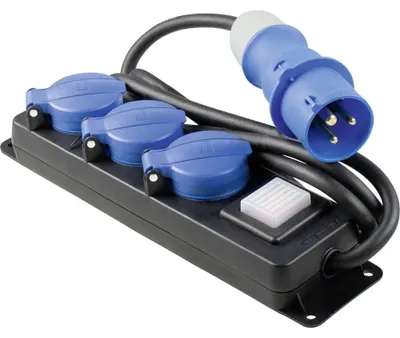 Productafbeelding van as-Schwabe 38618 as-Schwabe 3-fach Steckdosenleiste mit Schalter 1,5 m schwarz