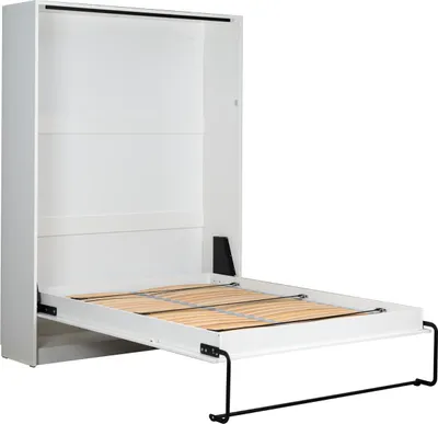 Produktbild von Schrankbett 140 x 200 Vertikal VB-140 Weiß Matt SLEEPBOX Wandklappbett
